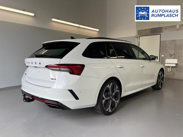 Skoda / Octavia Combi / Wei&szlig; / / / 265PS DSG HUD+Pano+360&deg;+DCC+AHK+CANTON+Matrix+Alu19+eHeck+GV4