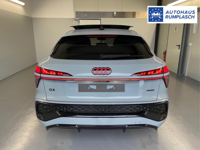 Audi / Q3 Sportback / Grau / / / TFSI 265 PS quattro S line Pano+TechPro+Matrix+AHK+HUD+Alu20+KlimaPlus+DCC+SONOS
