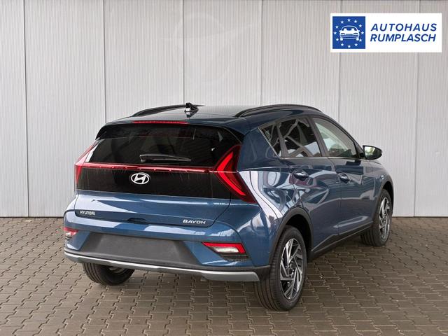 Hyundai BAYON Premium 1.0 T-GDI 100 PS 48V 7DCT / Keyless ACC Soundsystem BOSE Sitz + Lenkradheizung LED Navi PDC V&H Kamera Totwinkel Alu 16" 