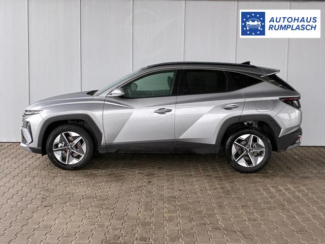Hyundai TUCSON E-Motion 1.6 T-GDi 2WD HEV / Panoramadach ACC LED Sitz + Lenkradheizung Navi PDC V&H Kamera Alu 18" 