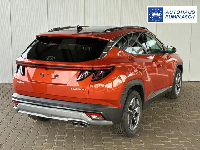 Hyundai TUCSON E-Motion 1.6 T-GDI 2WD 48V DCT / Panoramadach ACC Sitz + Lenkradheizung LED Navi PDC V&H Kamera Alu 18" 