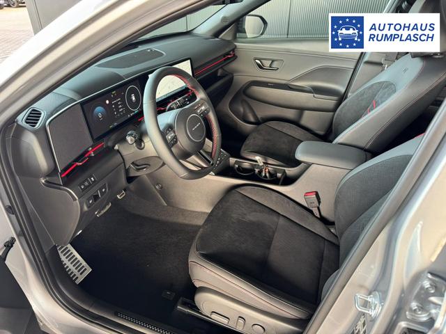 Hyundai KONA Elektro N-Line 64,8 kWh / Head-up 360 Grad Sitzheizung + Bel&uuml;ftung ACC Keyless Totwinkel LED Alu 19'' 