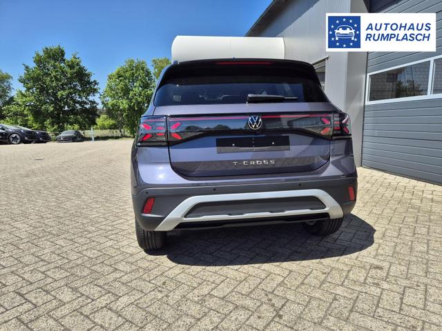 Volkswagen T-Cross 1.0 TSI 116PS DSG Life LED-Matrix-Scheinwerfer Klimaautomatik Sitzheizung PDC Rückf.Kamera 17-LM abged.Scheiben 2xKeyless DAB+ Bluetooth Touchscreen Apple CarPlay Android Auto 