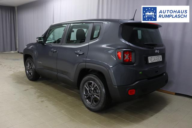 Jeep Renegade 1.5 T4 DCT7 e-Hybrid Longitude 1469 96 kW679 Graphite Grau 015 Stoff Schwarz "5DT Graphite Grau Business-Paket Longitude: Uconnect Smartouch 8.4 mit 8,4""-Touchscreen, Navigationssystem, Bluetooth, AUX-IN-und USB sowie DAB, Apple CarPlay&Android Auto und LIVE Services, Fahrersitz mit elektr. Lordosenstütze 2-fach verstellbar"