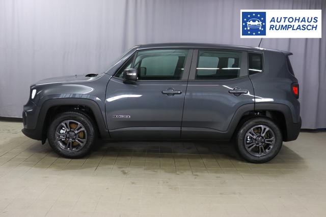 Jeep Renegade 1.5 T4 DCT7 e-Hybrid Longitude 1469 96 kW679 Graphite Grau 015 Stoff Schwarz "5DT Graphite Grau Business-Paket Longitude: Uconnect Smartouch 8.4 mit 8,4""-Touchscreen, Navigationssystem, Bluetooth, AUX-IN-und USB sowie DAB, Apple CarPlay&Android Auto und LIVE Services, Fahrersitz mit elektr. Lordosenstütze 2-fach verstellbar"