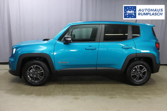 Jeep Renegade 1.6 Multijet 16V Longitude Diesel 1598 96 kW470 Bikini Metallic Stoff schwarz "8F6 Reifen-Reparatur-Set (Kit Fix&Go) Business-Paket Longitude 070 Stark abgedunkelte Heckscheibe und Seitenscheiben hinten Bikini Metallic", Beispielbilder, ggf. teilweise mit Sonderausstattung