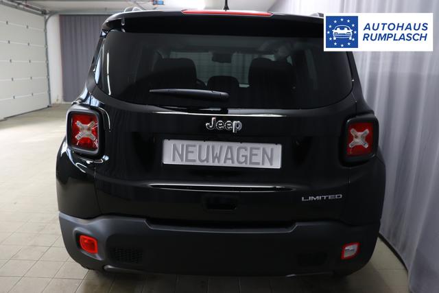 Jeep Renegade 1.0 T3 GSE Limited 999 88 kW601 - Solid Black 020 Stoff schwarz "2T2 Funktions-Paket CommandView® Panorama-Glasschiebedach 2Y7 Business-Paket 7KS Winter-Paket 5CK Solid Black", Beispielbilder, ggf. teilweise mit Sonderausstattung