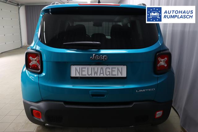 Jeep Renegade 1.0 T3 GSE Limited 999 88 kW470 Bikini Metallic 020 Stoff schwarz "2T2 Funktions-Paket CommandView® Panorama-Glasschiebedach 2Y7 Business-Paket 7KS Winter-Paket 61Q Bikini Metallic", Beispielbilder, ggf. teilweise mit Sonderausstattung
