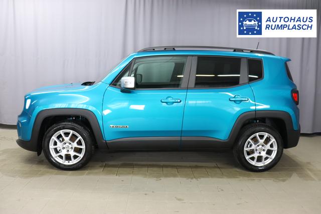 Jeep Renegade 1.0 T3 GSE Limited 999 88 kW470 Bikini Metallic 020 Stoff schwarz "2T2 Funktions-Paket CommandView® Panorama-Glasschiebedach 2Y7 Business-Paket 7KS Winter-Paket 61Q Bikini Metallic", Beispielbilder, ggf. teilweise mit Sonderausstattung