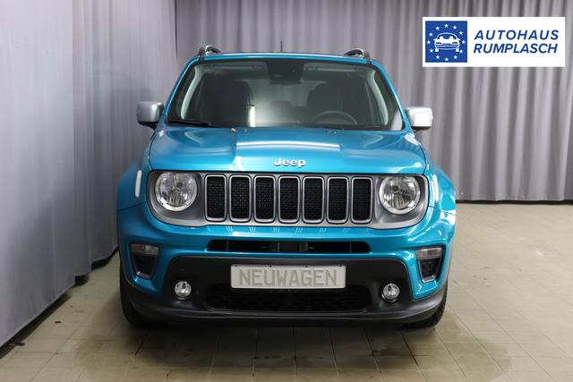 Jeep Renegade 1.0 T3 GSE Limited 999 88 kW470 Bikini Metallic 020 Stoff schwarz "2T2 Funktions-Paket CommandView® Panorama-Glasschiebedach 2Y7 Business-Paket 7KS Winter-Paket 61Q Bikini Metallic", Beispielbilder, ggf. teilweise mit Sonderausstattung