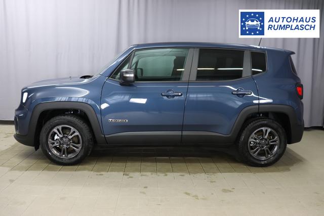 Jeep Renegade 1.6 Multijet 16V Longitude Diesel 1598 96 kW435 Blue Shade 015 Stoff schwarz "8F6 Reifen-Reparatur-Set (Kit Fix&Go) Business-Paket Longitude 070 Stark abgedunkelte Heckscheibe und Seitenscheiben hinten Blue Shade", Beispielbilder, ggf. teilweise mit Sonderausstattung