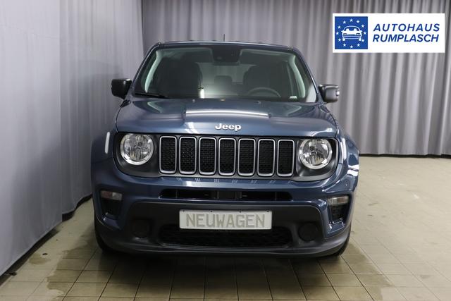Jeep Renegade 1.6 Multijet 16V Longitude Diesel 1598 96 kW435 Blue Shade 015 Stoff schwarz "8F6 Reifen-Reparatur-Set (Kit Fix&Go) Business-Paket Longitude 070 Stark abgedunkelte Heckscheibe und Seitenscheiben hinten Blue Shade", Beispielbilder, ggf. teilweise mit Sonderausstattung