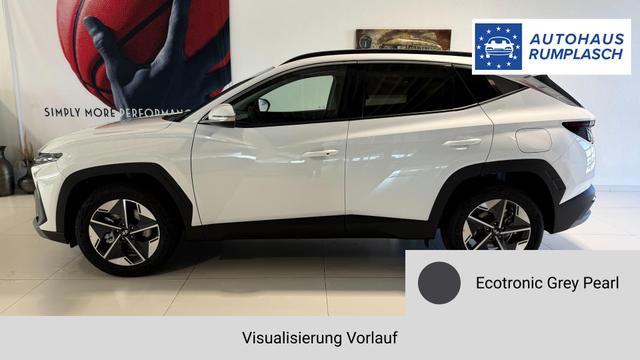 Hyundai TUCSON GO 1.6 T-GDI 48V 2WD DCT 117 kW (160 PS) Lenkradheizung, Sitzheizung, 2-Zonen-Klimaautomatik, Navigationssystem, Android Auto, Apple CarPlay, Induktive Ladestation, Radio, DAB, Smart-Key, Privacy Glass, Rückfahrkamera, 18 Zoll Leichtmetallfelgen, uvm. 