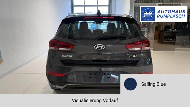 i30 Sailing Blue Vorlauf, Beispielbilder, ggf. teilweise mit Sonderausstattung