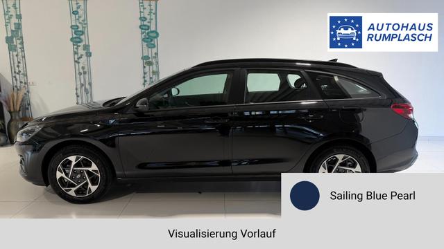 i30 Sailing Blue Vorlauf, Beispielbilder, ggf. teilweise mit Sonderausstattung