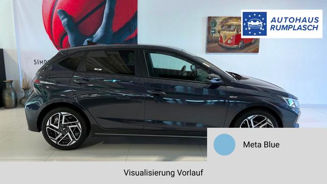 i20 Meta Blue Vorlauf, Beispielbilder, ggf. teilweise mit Sonderausstattung