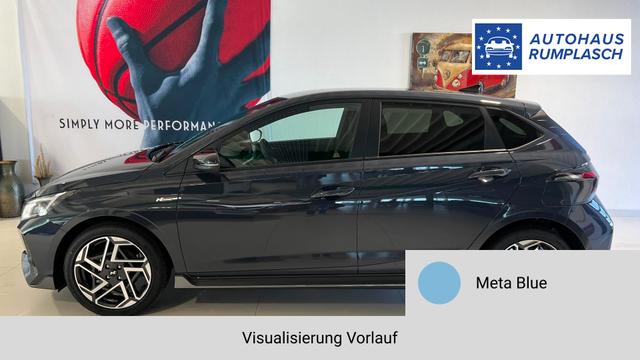 i20 Meta Blue Vorlauf, Beispielbilder, ggf. teilweise mit Sonderausstattung