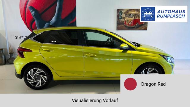 i20 Go Plus Dragon Red Vorlauf, Beispielbilder, ggf. teilweise mit Sonderausstattung