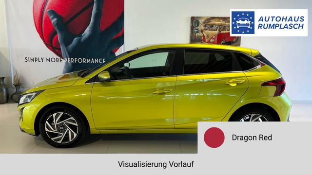 i20 Go Plus Dragon Red Vorlauf, Beispielbilder, ggf. teilweise mit Sonderausstattung