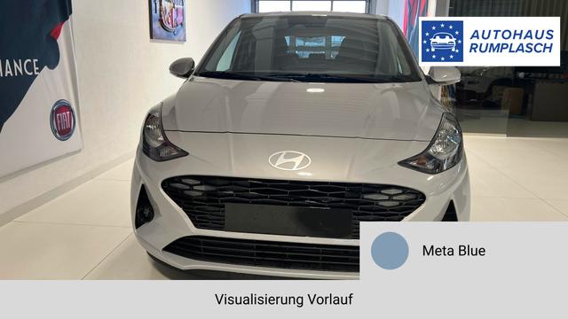 i10 GO Plus Meta Blue Vorlauf, Beispielbilder, ggf. teilweise mit Sonderausstattung