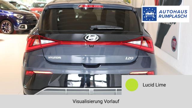 i20 GO Plus Lucid Lime Vorlauf, Beispielbilder, ggf. teilweise mit Sonderausstattung