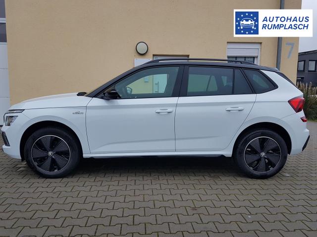 Skoda / Kamiq / Weiß / Monte Carlo AHK / / , Beispielbilder, ggf. teilweise mit Sonderausstattung