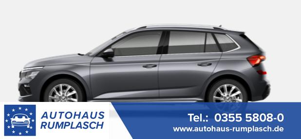 Skoda Kamiq - Sondermodell 130 Jahre PREMIUM 1.5 TSI 150PS DSG/AUTOMATIK, Metallic, 17" Alu, Elektr. Heckklappe, Kessy, Alarm, SunSet, Toter-Winkel, Virtual Cockpit 10", Parksensoren vorn/hinten, Rückfahrkamera, Sitzheizung, Tempomat, Climatronic, Radio 8" + Wireless SmartLink, M-Lederlenkrad behei