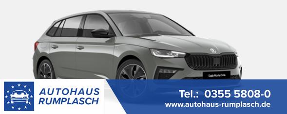 Skoda Scala - Monte Carlo 1.5 TSI 150PS DSG/AUTOMATIK, Panoramadach, 17"Alu, Climatronic, MATRIX-LED, Kessy, Verlängerte Heckscheibe, SunSet, Parksensoren vorn/hinten, Rückfahrkamera, Tempomat, Winter-Paket, Sport-M-Lederlenkrad beheizt, Virtual Cockpit, Radio 8", SmartLink