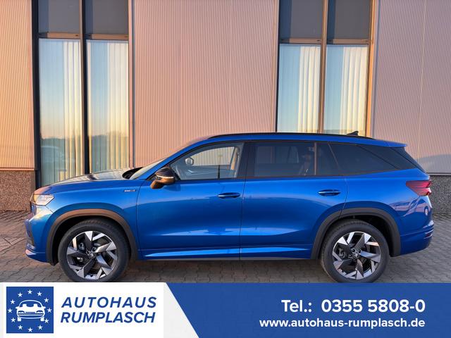 Skoda Kodiaq - Sportline Angebot f. Menschen mit Behinderung 100%! 1.5 TSI 150PS DSG, 19" Alu, NAVI 13", MATRIX-LED-Scheinwerfer, KESSY, Alarm, Parksensoren vorn/hinten, Rückfahrkamera, Tempomat, Elektr. Heckklappe + Fahrersitz, Sitzheizung, 3-Zonen-Climatronic