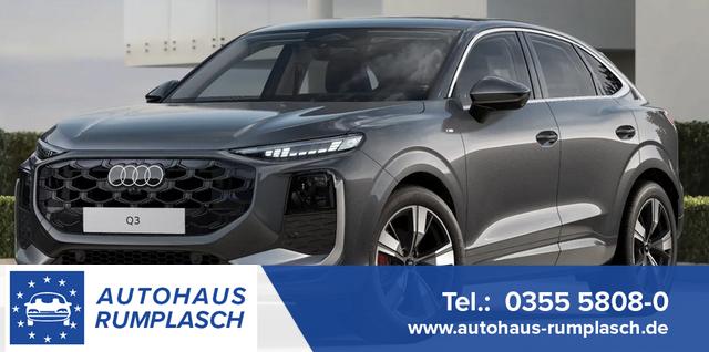 Audi Q3 - Basis 2.0 TFSI 204PS quattro (Allrad) S-Tronic (Automatik), 17" Alu, MMI Navigation plus, Elektr. Heckklappe, Einparkhilfe 3-Zonen-Klimaautomatik, Soundsystem, Sitzheizung vorne, Privacy Glas, Lederlenkrad