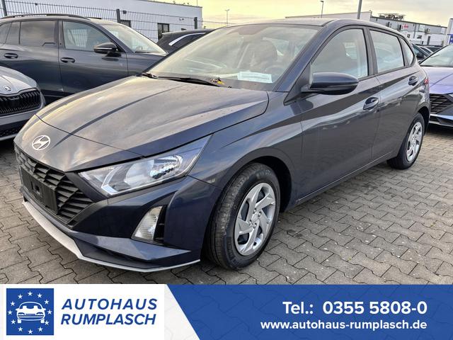 Hyundai i20 - Comfort 1.2i 79PS, AURORA-GRAU METALLIC, 5 Jahre Garantie, NAVIGATION 10,25", Klima, Parksensoren hinten, Rückfahrkamera, Alarm, Lederlenkrad, Tempomat, Armlehne vorne, Reserverad, 4x elektr. Fensterheber, Fernlicht-Assistent
