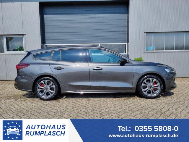 Ford Focus Turnier - 1.0 125PS ST-Line X Voll-Leder elektr. Heckklappe Winterpaket Rückf.Kamera ACC Klimaautomatik Sitzheizung Lenkradheizung Frontscheibe beheizb. Ford-Navi SYNC 4 B+O Sound DAB+ Bluetooth Apple Carplay Android Auto PDC v+h 2xKeyless 17-LM