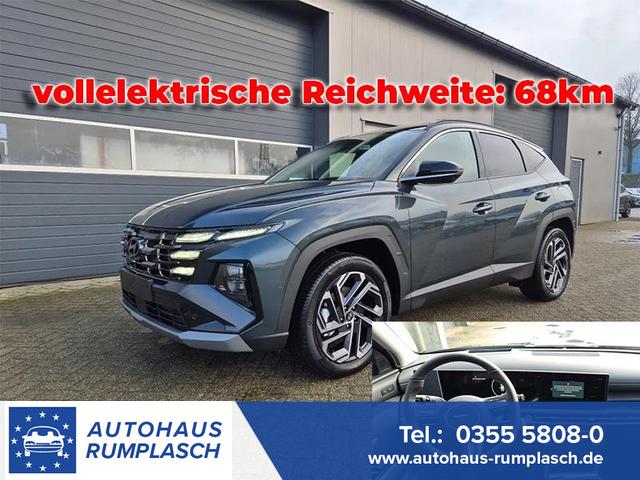 Hyundai TUCSON - 1.6 T-GDI 252PS Automatik PHEV Prime FACELIFT MY2025 Voll-Leder elektr. Heckklappe Sitzheizung v+h Lenkradheizung ACC Klimaautomatik HUD Navi Krell-Sound 12,3"-Touchscreen DAB+ wireless Apple CarPlay + Android Auto PDC 4xKamera 2xKeyless 19-LM