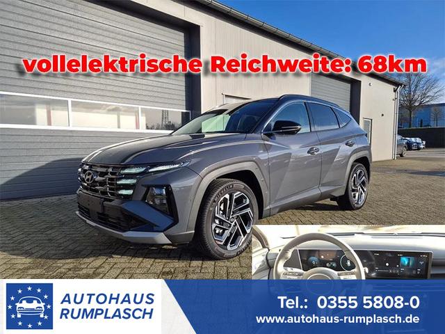 Hyundai TUCSON - 1.6 T-GDI 252PS Automatik PHEV Prime FACELIFT MY2025 Voll-Leder elektr. Heckklappe Sitzheizung v+h Lenkradheizung ACC Klimaautomatik HUD Navi Krell-Sound 12,3"-Touchscreen DAB+ wireless Apple CarPlay + Android Auto PDC 4xKamera 2xKeyless 19-LM