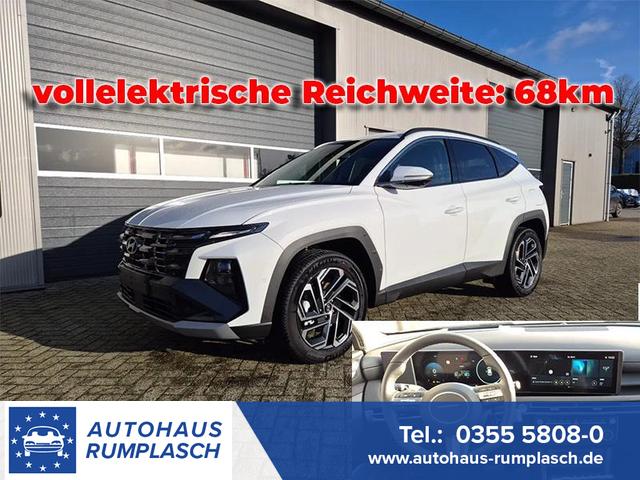 Hyundai TUCSON - 1.6 T-GDI 252PS Automatik PHEV Prime FACELIFT MY2025 Voll-Leder elektr. Heckklappe Sitzheizung v+h Lenkradheizung ACC Klimaautomatik HUD Navi Krell-Sound 12,3"-Touchscreen DAB+ wireless Apple CarPlay + Android Auto PDC 4xKamera 2xKeyless 19-LM