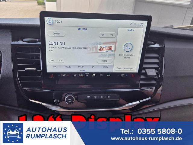 Ford Transit - L2H2 2.0 EcoBlue 130PS Trend 3,5t 2-Sitzer AHK Sitzheizung Lenkradheizung Frontscheibe beheizb. Klimaautomatik PDC v+h Rückf.Kamera Bluetooth DAB Apple CarPlay Android Auto Tempomat Ganzj.Reifen
