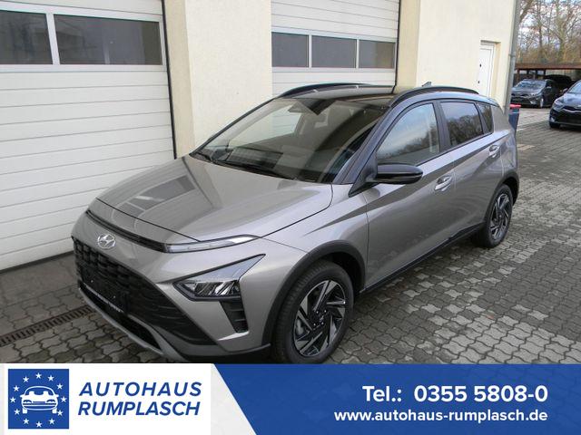 Hyundai BAYON - Comfort Plus 1,2 DPi, Winterpaket (Sitzheizung vorn und Lenkradheizung), Klimaautomatik, 16 Zoll Alufelgen, Lichtsensor, Nebelscheinwerfer, Fernlichtassistent, Mittelarmlehne vorne, Alarmanlage uvm.