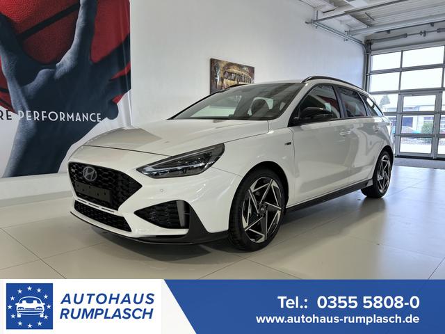 Hyundai i30 - N Line 1.5 T-GDI 48V 7DCT 103 kW / 140 PS Adaptiver Tempomat, Toter-Winkel-Assistent, 2-Zonen Klimaautomatik, Lenkradheizung, Sitzheizung, Navigationssystem, Radio DAB, Apple CarPlay, Android Auto, Induktionsladen, 18" Leichtmetallfelgen, uvm.