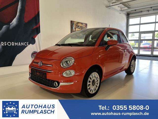 Fiat 500 - DOLCEVITA 1,0 Hybrid, Tech-Paket - Radio mit 7"-Bildschirm Navigationssystem, Multifunktionslenkrad, Lichtsensor- und Regensensor, Klimaautomatik, 16"-Leichtmetallfelgen, Getönte Seitenscheiben hinten, Parksensoren hinten uvm.