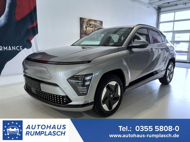 Hyundai KONA - GO 65,4 kWh 160 kW (218 PS) Sitzheizung, Lenkradheizung, Navigationssystem, Apple CarPlay, Android Auto, 2-Zonen-Klimaautomatik, Verkehrszeichenerkennung, ACC, Virtual Cockpit, LED-Scheinwerfer, 17" Leichtmetallfelgen, uvm.