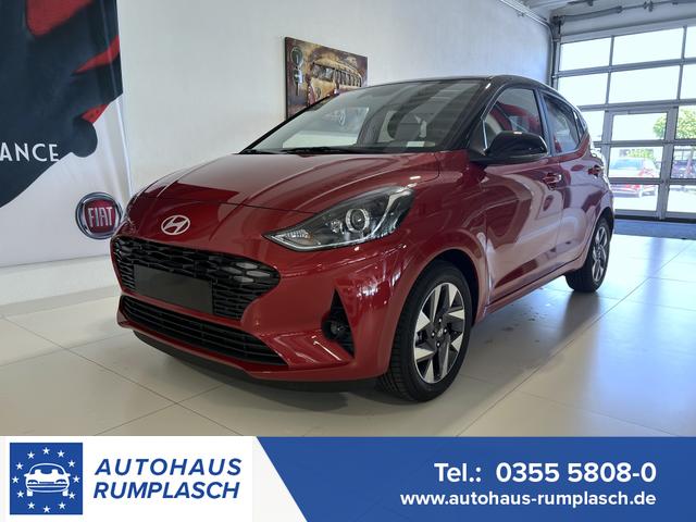 Hyundai i10 - Trend Line 1,2 MT 61 kW (84 PS) Klimaautomatik, Lenkradheizung, Sitzheizung, Radio, DAB, Android Auto & Apple CarPlay, Lichtsensor, Tempomat, Spurhalteassistent, Verkehrszeichenerkennung, Rückfahrkamera, Privacy Glass, 15 Z Leichtmetallfelgen, uvm.