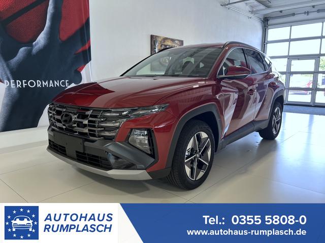 Hyundai TUCSON - GO+ 1.6 T-GDI Hybrid 4WD AT 158 kW / 215 PS Smart Sense-Paket, 2-Zonen-Klimaautomatik, Android Auto, Apple CarPlay, Voll-LED Scheinwerfer, Keyless Go, Navigationssystem, Virtual Cockpit, 18 Zoll Leichtmetallfelgen, uvm.