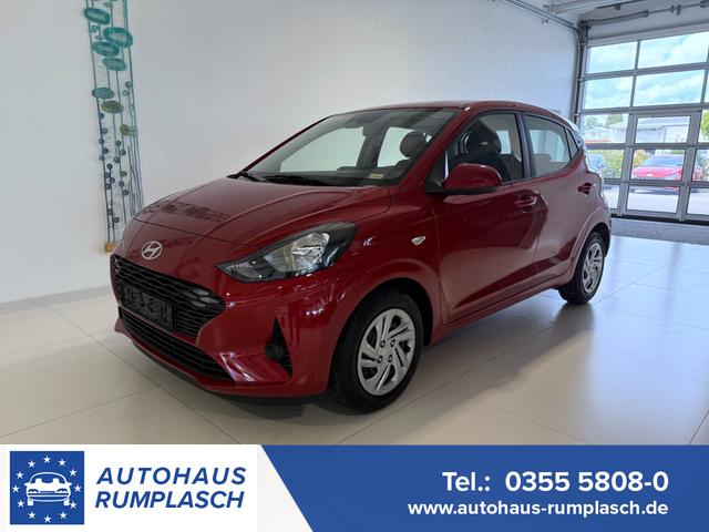 Hyundai i10 - GO 1.0 MT 46 kW (63 PS) Klimaanlage, Sitzheizung, Lenkradheizung, Navigationssystem, Radio, DAB, Bluetooth, Android Auto, Apple CarPlay, Rückfahrkamera, Einparkhilfe hinten, Fernlichtassistent, Lichtsensor, uvm.