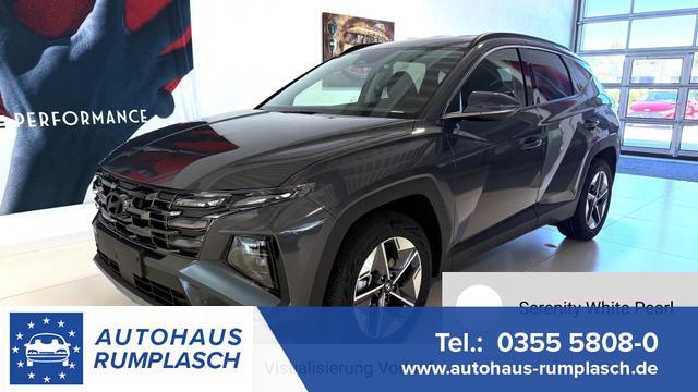 Hyundai TUCSON - GO+ 1.6 T-GDI 48V 2WD DCT 117 kW (160 PS) 2-Zonen-Klimaautomatik, Android Auto, Apple CarPlay, Voll-LED Scheinwerfer, Keyless Go, Navigationssystem, Virtual Cockpit, 18 Zoll Leichtmetallfelgen, uvm.