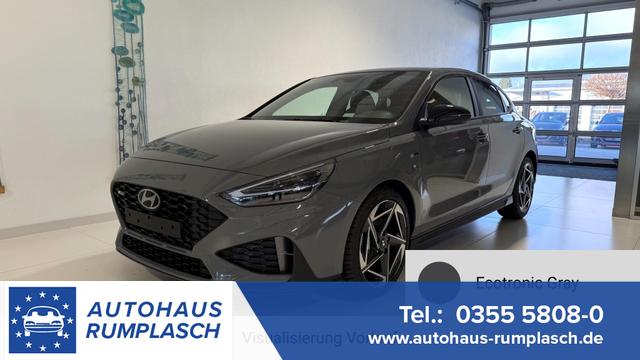 Hyundai i30 - N Line 1.5 T-GDI DCT 48V 103 kW (140 PS) Adaptiver Tempomat, Sitz-Paket, Lenkradheizung, Sitzheizung, 2-Zonen-Klimaautomatik, DAB, Apple CarPlay, Android Auto, Navigationssystem, Regensensor, 18 Zoll Leichtmetallfelgen, uvm.