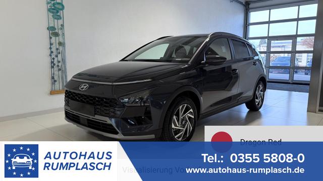 Hyundai BAYON - GO+ 1.0 T-GDI DCT 74 kW (101 PS) Toter-Winkel-Assistent, Induktive Ladestation, Comfort-Paket, Lenkradheizung, Sitzheizung, DAB, Android Auto, Apple CarPlay, Navigationssystem, LED-Scheinwerfer, Einparkhilfe, R&uuml;ckfahrkamera, uvm.