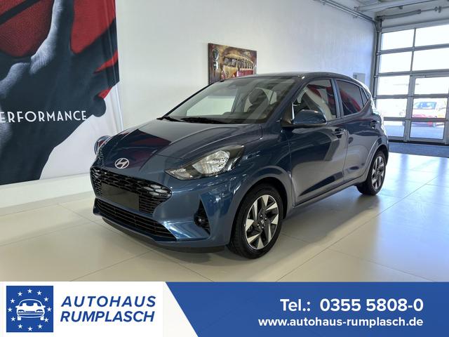 Hyundai i10 - GO+ 1.2 AMT 58 kW (79 PS) Klimaautomatik, Navigationssystem, Apple CarPlay & Android Auto, Sitzheizung, Lenkradheizung, Einparkhilfe hinten, R&uuml;ckfahrkamera, Privacy Glass, 15" Leichtmetallfelgen, uvm.