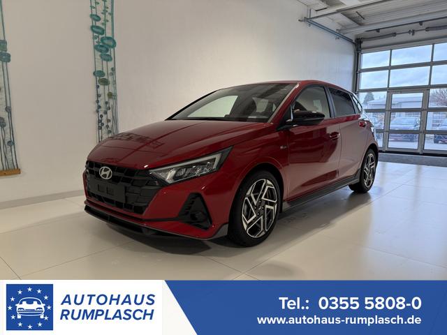 Hyundai i20 - N Line 1.0 T-GDI DCT 73 kW (100 PS) Lenkradheizung, Sitzheizung, Klimaautomatik, DAB, Android Auto, Apple CarPlay, Navigationssystem, Virtual Cockpit, Einparkhilfe vorne und hinten, R&uuml;ckfahrkamera, 17 Zoll Leichtmetallfelgen, uvm.