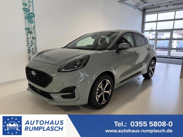 Ford Puma - ST-Line 1,0 l EcoBoost Hybrid 92 kW (125 PS) Winter-Paket, Komfort-Paket, Lenkradheizung, Sitzheizung, Klimaautomatik, Radio, DAB, Android Auto, Apple CarPlay, Bluetooth, Navigationssystem, Elektrische Heckklappe, 17 Zoll Leichtmetallfelgen, uvm.