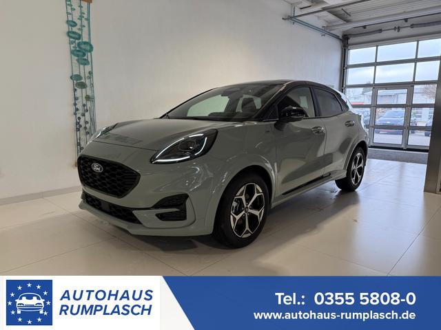 Ford Puma - ST-Line 1,0 l EcoBoost Hybrid 92 kW (125 PS) Winter-Paket, Komfort-Paket, Lenkradheizung, Sitzheizung, Klimaautomatik, Radio, DAB, Android Auto, Apple CarPlay, Bluetooth, Navigationssystem, Elektrische Heckklappe, 17 Zoll Leichtmetallfelgen, uvm.